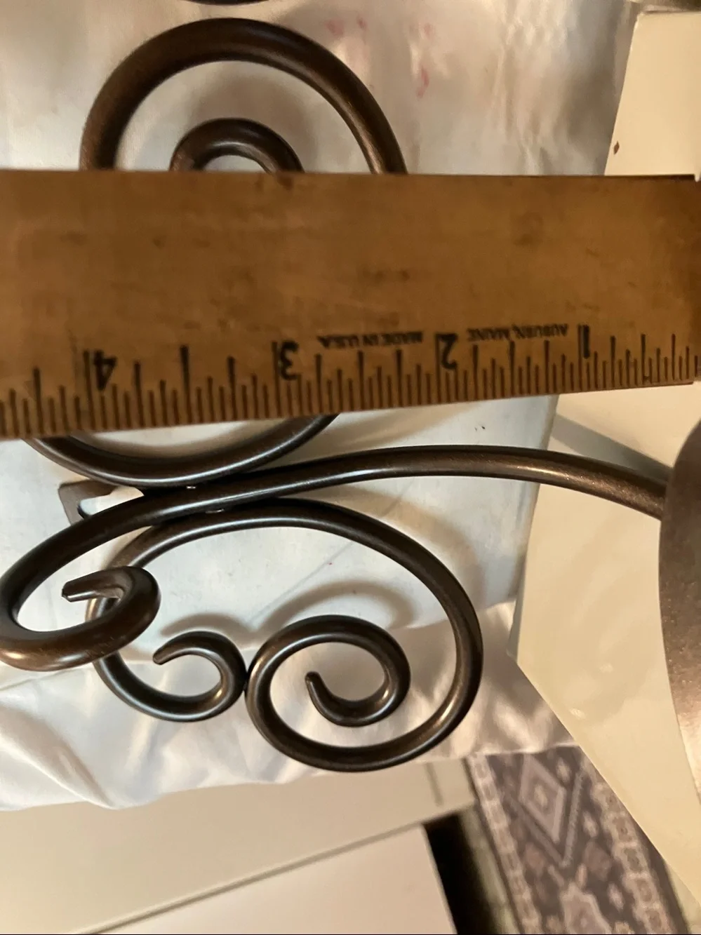 New.  Set of 2. Partylite pewter look hanging Viking  sconces about 5” high n 8”